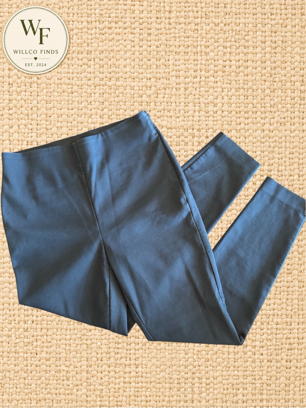 LOFT High Waist Skinny Pants Women’s Size 4 Navy Blue Stretch Career